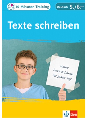 预订【德语】 Klett 10-Minuten-Training Deutsch Aufsatz Texte schreiben 5./6. Klasse[9783129273883]