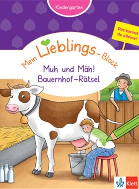 预订【德语】 Klett Mein Lieblings-Block Muh und Mäh! Bauernhof-Rätsel[9783129494868]