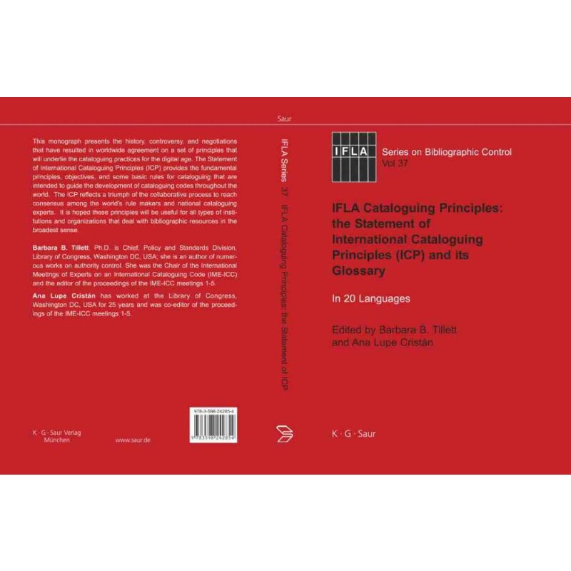 按需印刷不退不换DGYT IFLA Cataloguing Principles[9783598242854]