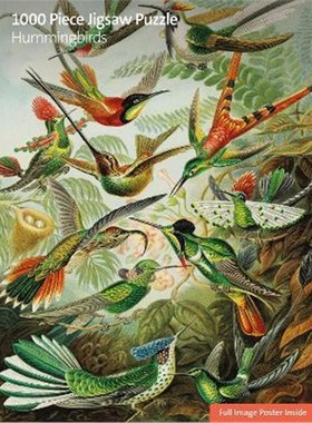 预订Adult Sustainable Jigsaw Puzzle V&A: Humming Birds:1000-pieces. Ethical, Sustainable, Earth-friendly.