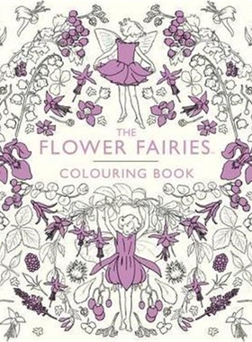 预订不退不换The Flower Fairies Colouring Book  涂色书