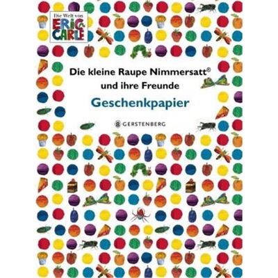 预订【德语】 Die kleine Raupe Nimmersatt und ihre Freunde Geschenkpapier-Heft[4250915932149]