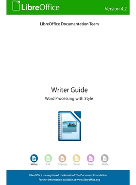 按需印刷LibreOffice 4.2 Writer Guide[9781921320422]