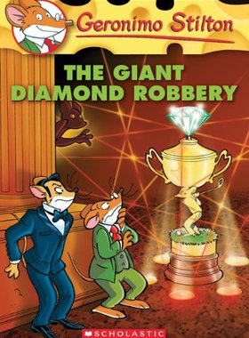 【外文书店】学乐 老鼠记者 英文原版儿童绘本故事7-12岁 Geronimo Stilton #44: The Giant Diamond Robbery  儿童探险小说