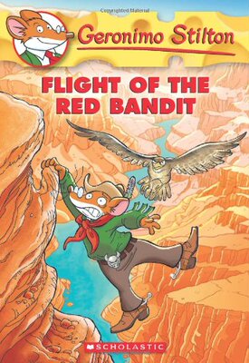 【外文书店】学乐 老鼠记者 英文原版儿童绘本故事7-12岁 Geronimo Stilton #56: Flight of the Red Bandit  儿童探险小说