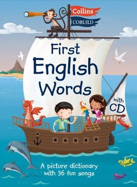 Collins Cobuild: First English Words (Incl. audio CD) 柯林斯儿童英语图解字典词典 Age 3-7 附CD 100-300词汇【外文书店】