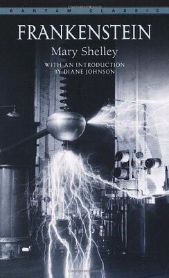 文学5件 现货 科学怪人 弗兰肯斯坦 英文原版小说 Frankenstein 玛丽·雪莱Mary Shelley 科幻小说经典名著进口外文书籍Bantam