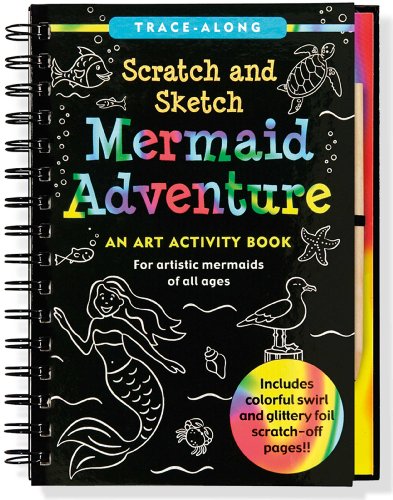 现货 刮刮素描书 Mermaid Adventure Scratch and Sketch: An Art Activity Book 英文原版 儿童手工DIY 创意趣味书