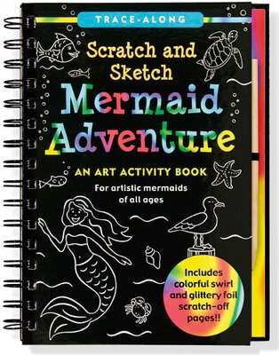 现货 刮刮素描书 Mermaid Adventure Scratch and Sketch: An Art Activity Book  英文原版 儿童手工DIY 创意趣味书