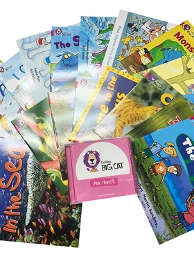 级别1 粉色套装B Collins Big Cat 柯林斯大猫英语分级阅读 适合0-3岁 学龄前 Band 01 PINK B 全套22册 英文原版书可领取音频