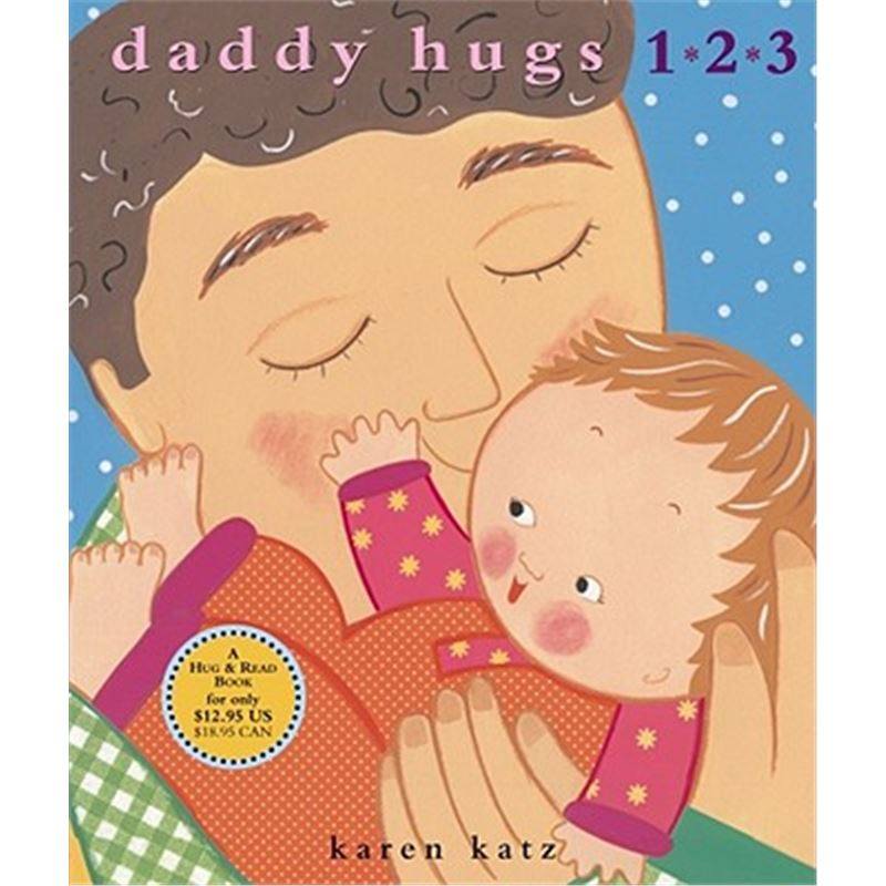 爸爸抱抱 daddy hugs 1 2 3  卡伦卡茨亲子系列 儿童启蒙纸板翻翻书