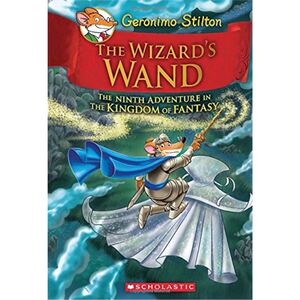 精装 英文原版 老鼠记者 梦幻王国 The Wizard's Wand (Geronimo Stilton and the Kingdom of Fantasy #9) 儿童英语课外读物故事