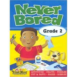 Book 原版 活动书 Activity Never 儿童 Evan 上海外文书店 Publishers Bored Grade 英文原版 不会无聊 Moor