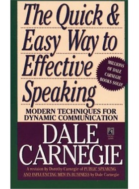 语言的突破 英文原版 The Quick and Easy Way to Effective Speaking 卡耐基演讲指南 提高表达能力 小巧便携 进口书 平装