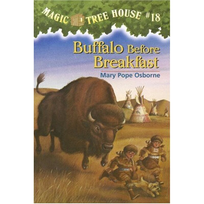 神奇树屋 英文版 Magic tree house #18: Buffalo Before Breakfast 汪培珽推荐章节书小说桥梁书籍 美国中小学生课外阅读物图片