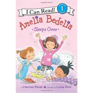 英文原版 糊涂女佣 Amelia Bedelia Sleeps Over (I Can Read Level 1)