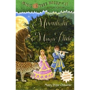 神奇树屋 梅林的任务 英语原版童书 Magic Tree House Merlin Missions 13: Moonlight on the Magic Flute 玛丽波奥斯本 英文读物