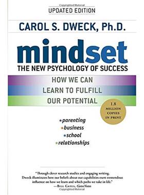 精装 Mindset 思维模式: 全新的成功心理学 英文原版书籍 心理畅销书 卡罗尔德韦克 Carol Dweck 上海外文书店