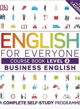 现货 DK人人学英语 商务英语2 课本 英文原版 DK-English for Everyone:Business English Level2 Course Book 自学书籍