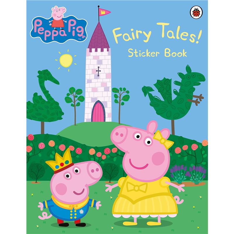 预订小猪佩奇 粉红猪小妹 英文原版 Peppa Pig: Fairy Tales! Sticker Bo[9780241245217] 小猪佩奇
