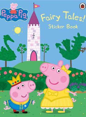 预订小猪佩奇 粉红猪小妹 英文原版 Peppa Pig: Fairy Tales! Sticker Bo[9780241245217] 小猪佩奇