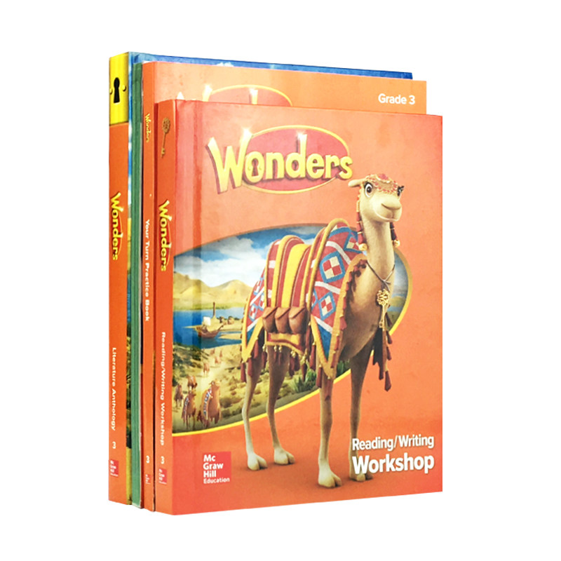 【外文书店】2017新版 美国加州教材 套装（4本） 三年级 英文原版书籍 Reading Wonders Grade 3 package