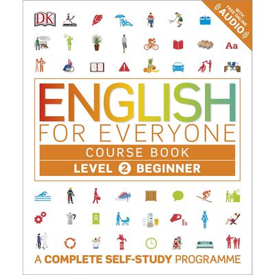 现货 DK人人学英语2 课本 英文原版 DK-English for Everyone Level 2 Beginner course book英语教材自学书籍语入门初级