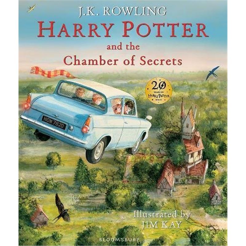 英国彩绘版 哈利波特与密室 英文原版 精装Harry Potter and Chamber of Secrets Illustated Edition JK罗琳【上海外文书店】