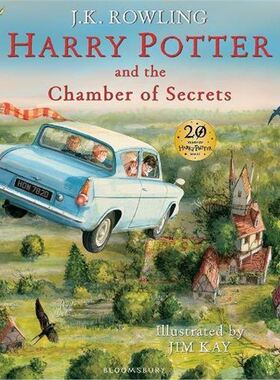 英国彩绘版 哈利波特与密室 英文原版 精装Harry Potter and Chamber of Secrets Illustated Edition JK罗琳【上海外文书店】