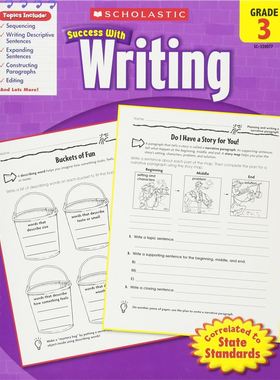 Scholastic Success with Writing, Grade 3  学乐成功系列 英文原版书籍【上海外文书店】