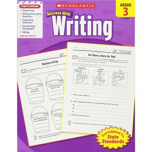 Scholastic Success with Writing, Grade 3  学乐成功系列 英文原版书籍【上海外文书店】