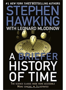 英文原版 史蒂芬霍金 时间简史A Briefer History of Time: The Science Classic Made More Accessible宇宙知识自然科学科技畅
