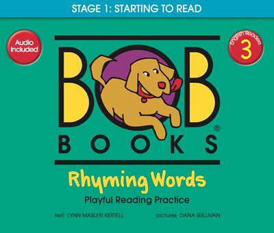 英文原版 鲍勃阅读 儿童启蒙 Bob Books English Readers 3阶段 Rhyming Words 自然拼读 学习字母书籍 3-6-8岁 初级阅读教材
