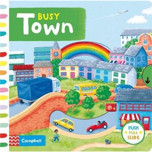 Busy Town英文原版书 Busy系列绘本繁忙的城镇纸板机关操作玩具活动书 幼儿认知启蒙学习全彩版2-6岁亲子互动学习启蒙童书边玩边学