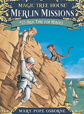 神奇树屋 英语原版 Magic Tree House Merlin Mission #23: High Time for Heroes 儿童桥梁章节书 中小学生课外读物 【外文书店】