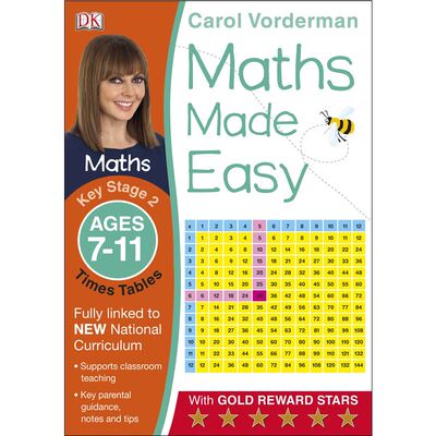 预订不退不换 DK 系列 Maths Made Easy Times Tables Ages 7-11 Key Stage 2(Carol Vorderman's Maths Made Easy)