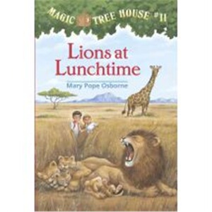 神奇树屋 英文原版儿童绘本 Magic tree house #11: Lions At Lunchtime 美国中小学生课外阅读物 儿童桥梁章节书籍小说 外文书店