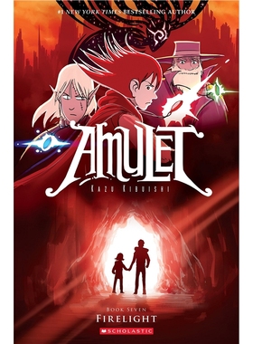 英文原版 Amulet 7: Firelight 护身符 英文漫画绘本图像小说书籍 儿童学习英语图画书冒险【上海外文书店】
