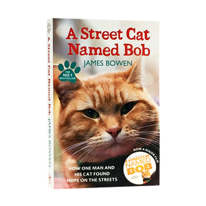 A Street Cat Named Bob 一只名叫鲍勃的流浪猫 英文原版书籍 电影同名小说 街头流浪猫鲍勃 当bob来敲门 真实故事 全英文版