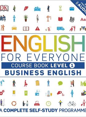 现货 DK人人学英语 商务英语1 课本 英文原版DK-English for Everyone:Business English Level 1 Course Book教材书