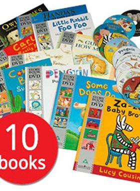 10本经典获奖英文绘本+10DVD英文原版More Time For a Story DVD套装10册Guess How Much I Love You猜猜我有多爱你英语绘本Walker