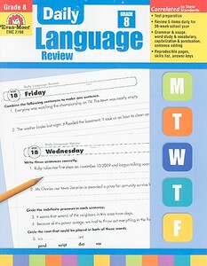 英文原版 Daily Language Review: Grade 8 原版进口图书【上海外文书店】