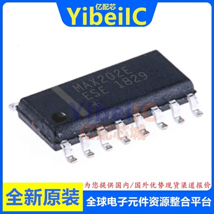 亿配芯 MAX202EESE+T SOIC-16 贴片EESE E EE RS232收发器 IC芯片