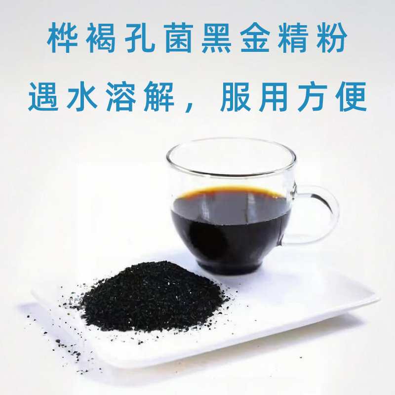 黑金精粉可溶解于水 正宗西伯利亚野生桦树茸250g/500g正品保真