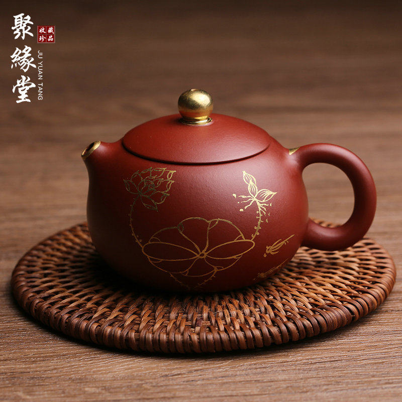 正宗宜兴紫砂壶迷你小品金莲西施壶名家纯全手工泡茶壶功夫茶具