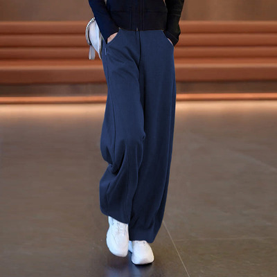 清仓捡漏加绒高腰休闲直筒裤女