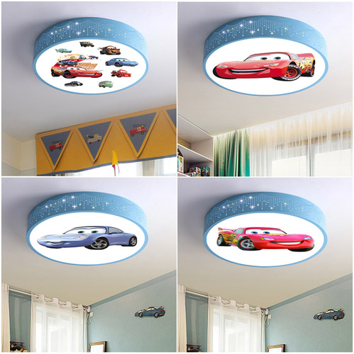 led铁艺智能调光儿童卧室吸顶灯