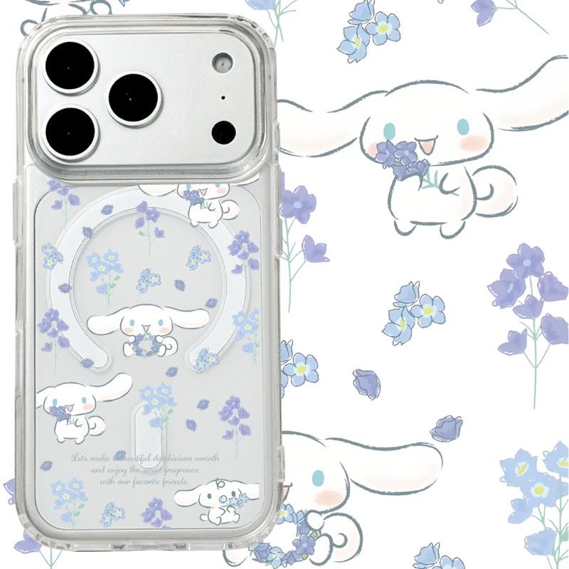适用iphone17promax苹果17手机壳MagSafe磁吸16支架15透明14花朵13玉桂狗26ultra日系17e卡通可爱保护套女16e