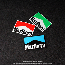 万宝路Marlboro汽车贴纸电动摩托车身贴港风香烟JDM个性玻璃贴花