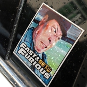 狂飙李有田车贴有田下山搞笑文字个性 玻璃贴纸电动摩托车反光贴纸